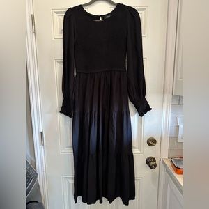 Long sleeve black dress